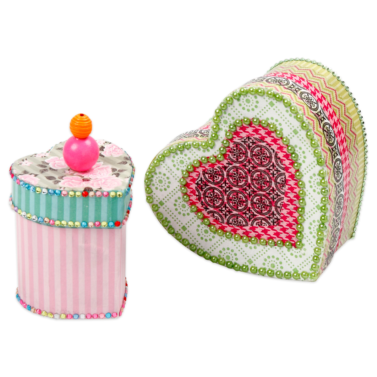 Pappschachteln Herzen 3er-Set Pappschachteln Herzen 3er-Set