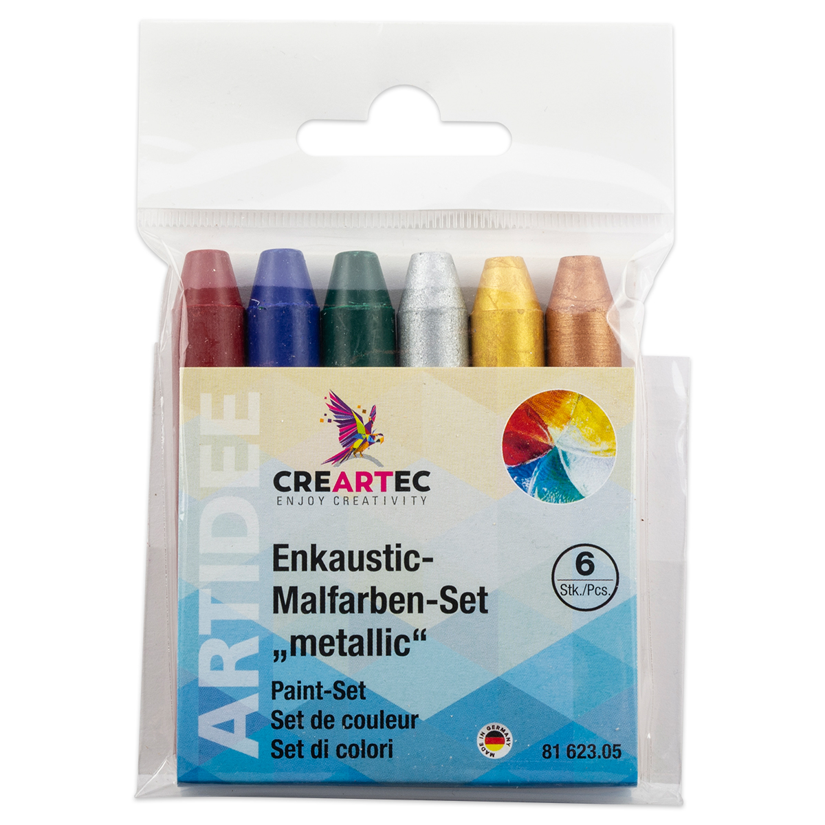 52662305_1 Enkaustik-Malstifte-Set 85mm 6 St. metallic