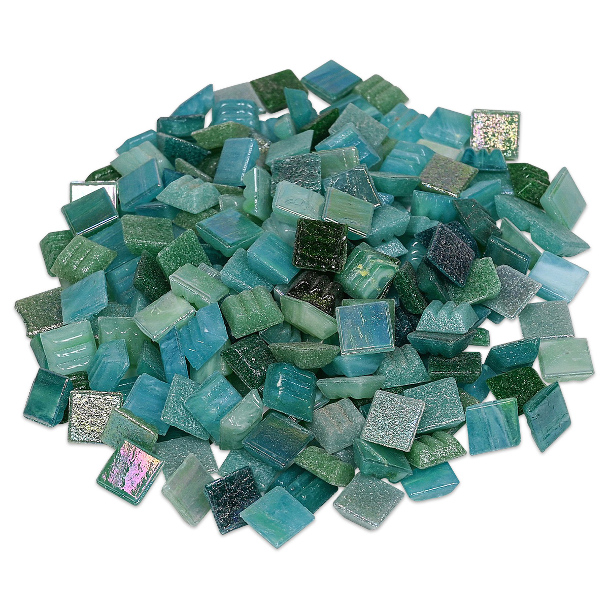 Glasmosaik Joy Deluxe 20x20x4mm 200g grün mix Glasmosaik Joy Deluxe 20x20x4mm 200g grün mix