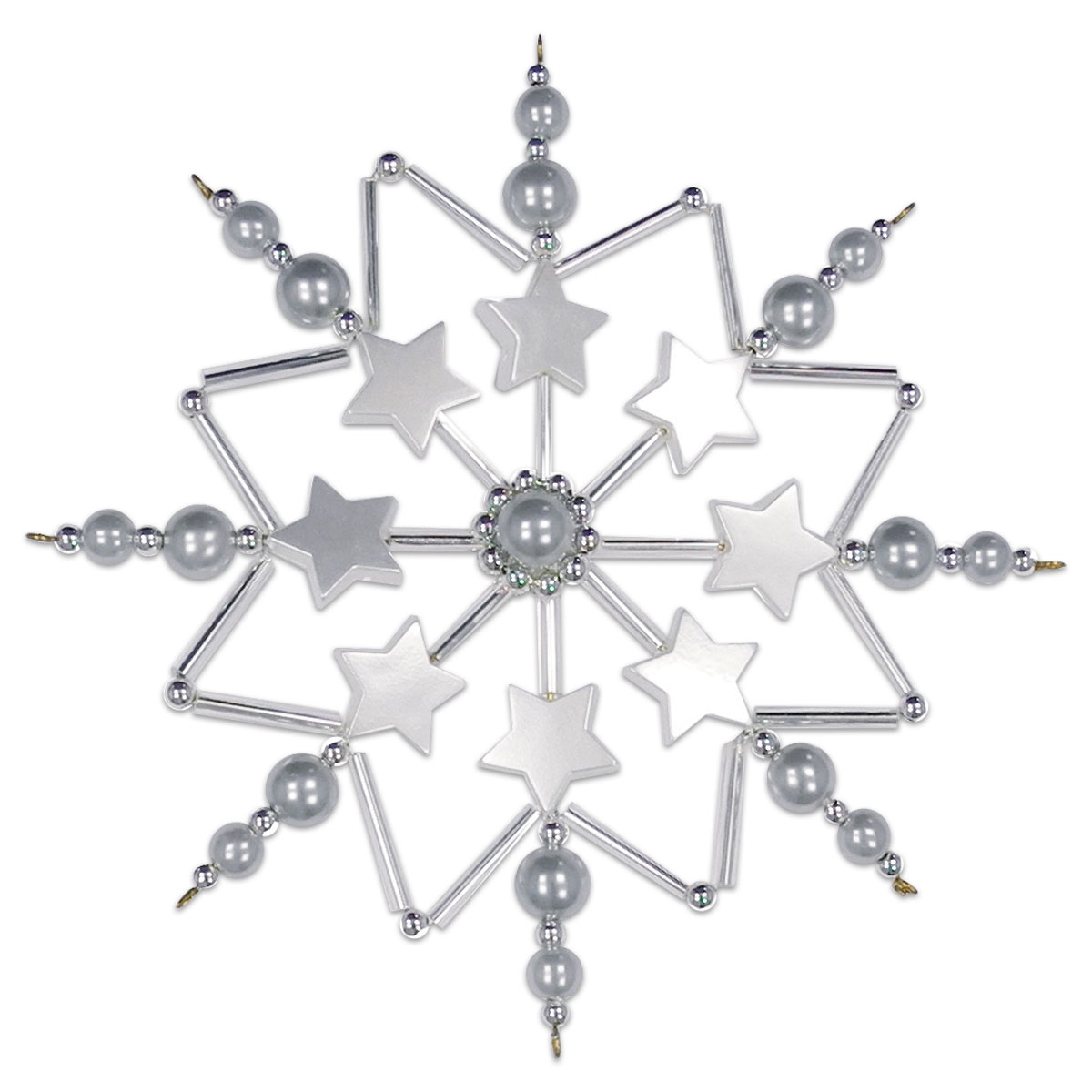 Sternenzauber Bastelset Ø ca. 12cm grau-silberfarben