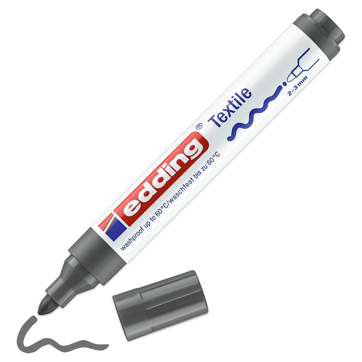edding 4500 Textilstift grau