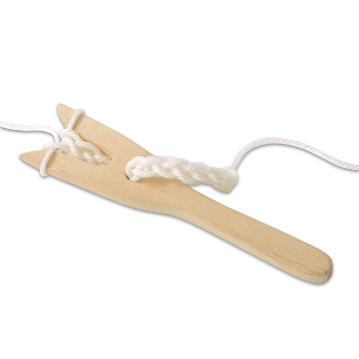 Strickgabel Holz ca. 15,7x3,5x1cm natur