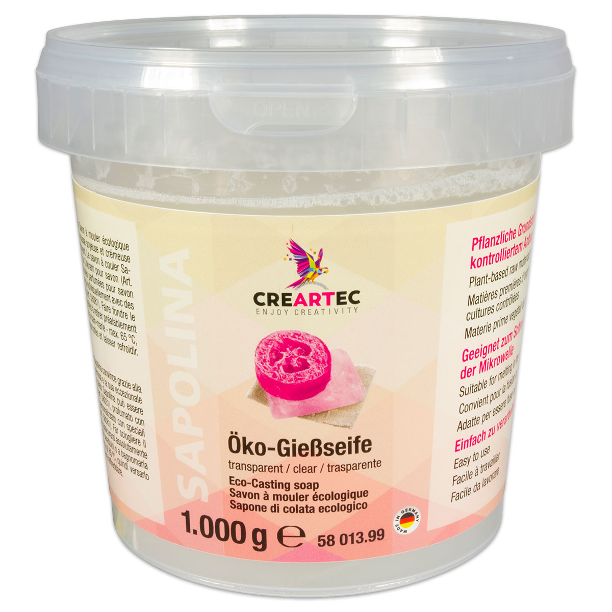 52658013yb623aD3GI0uW Sapolina Öko-Seife 1.000g transparent