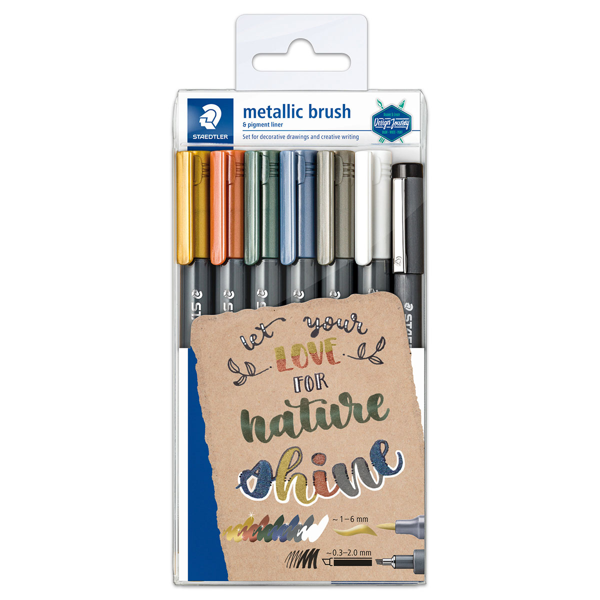 Metallic brush Marker Set Pinselspitze 6 St./Farben