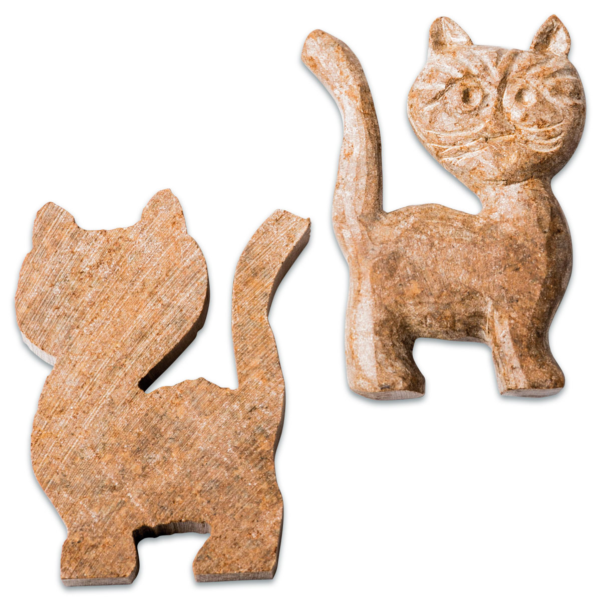 Speckstein-Rohlinge ca. 5x7cm 10 St. Katze