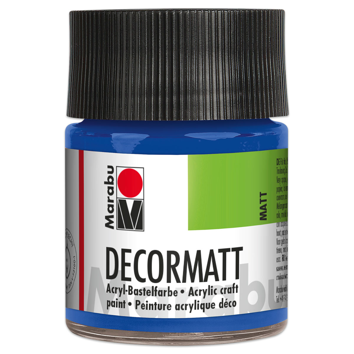 Decorlack Acryl matt 50ml mittelblau