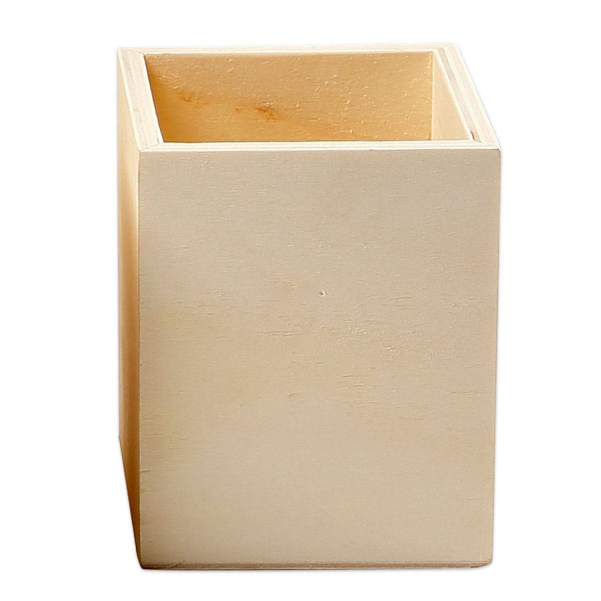Stiftehalter Holz 7,5x7,5x9,5cm natur