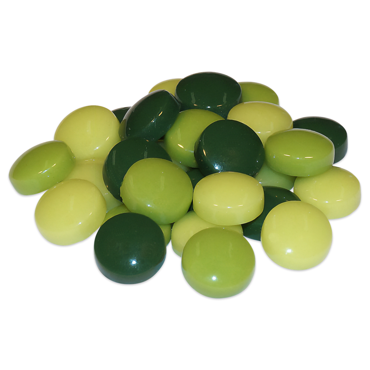 Fantasy-Glasmosaik Ø12mm 4mm 200g grün mix Fantasy-Glasmosaik Ø12mm 4mm 200g grün mix
