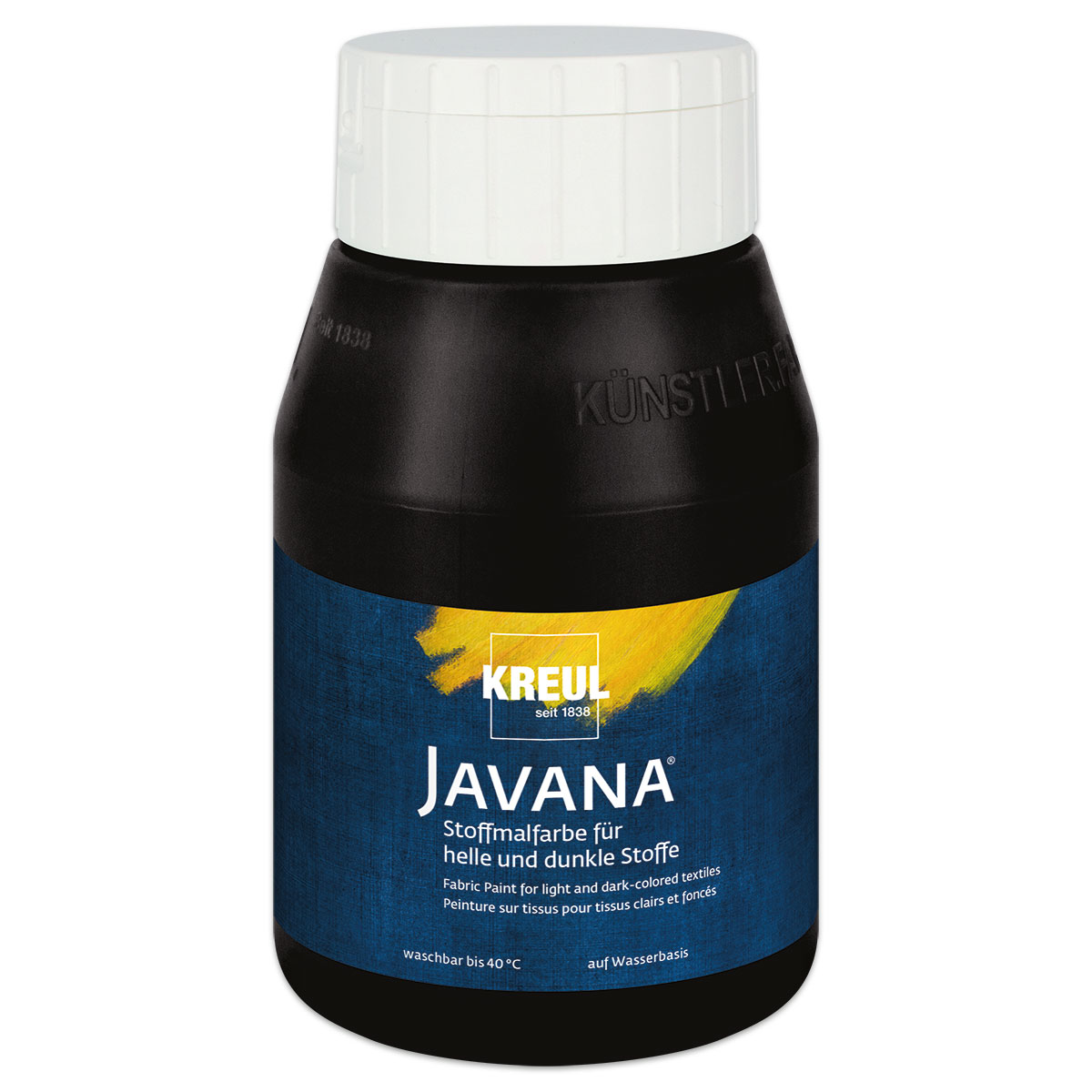 KREUL Javana Stoffmalfarbe 500ml schwarz