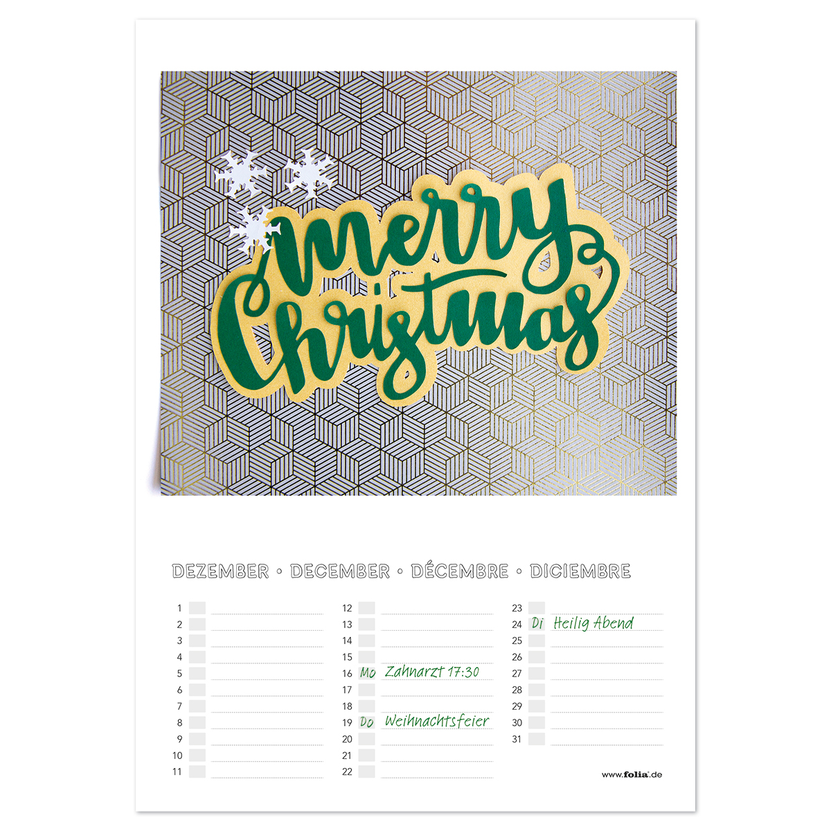 Dauerkalender Papier DIN A4 13 Bl. weiß/schwarz Dauerkalender Papier DIN A4 13 Bl. weiß/schwarz