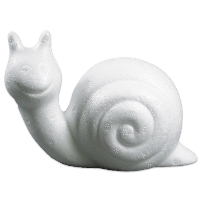 Styropor-Schnecke 10,5cm weiß