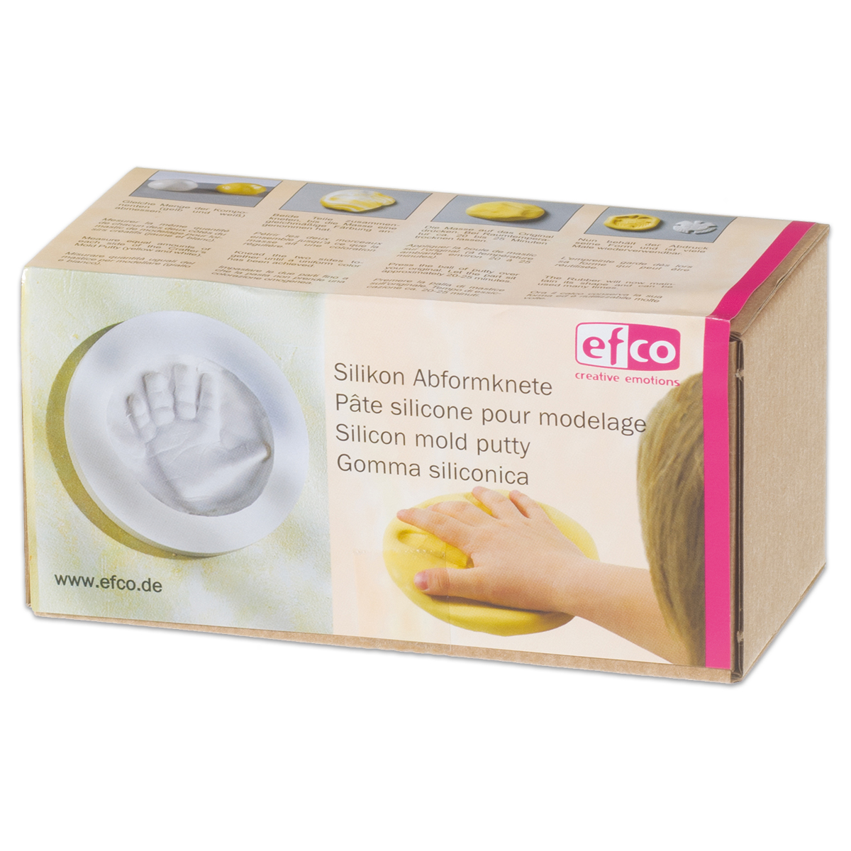 Silikon Abformknete 2 Komponenten weiss/gelb à 100g