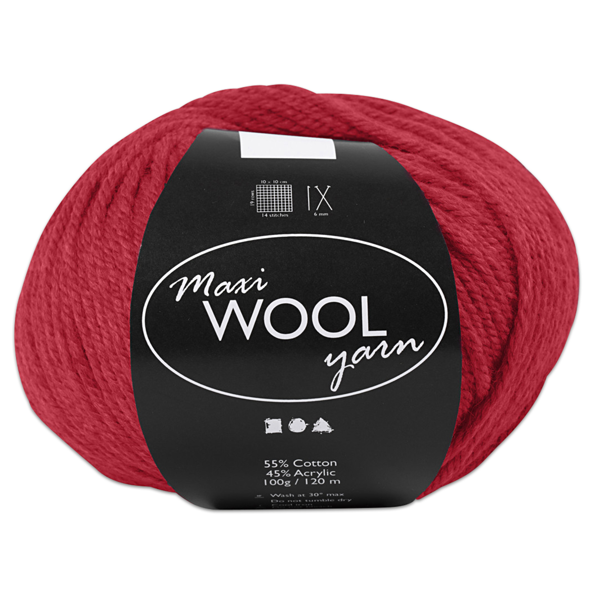 Garn Maxi-Wolle ca. 100g rot