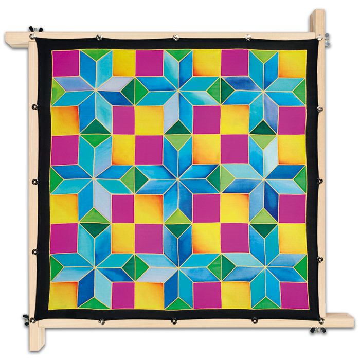 Tuch Gutta gold 55x55cm Cross naturweiß