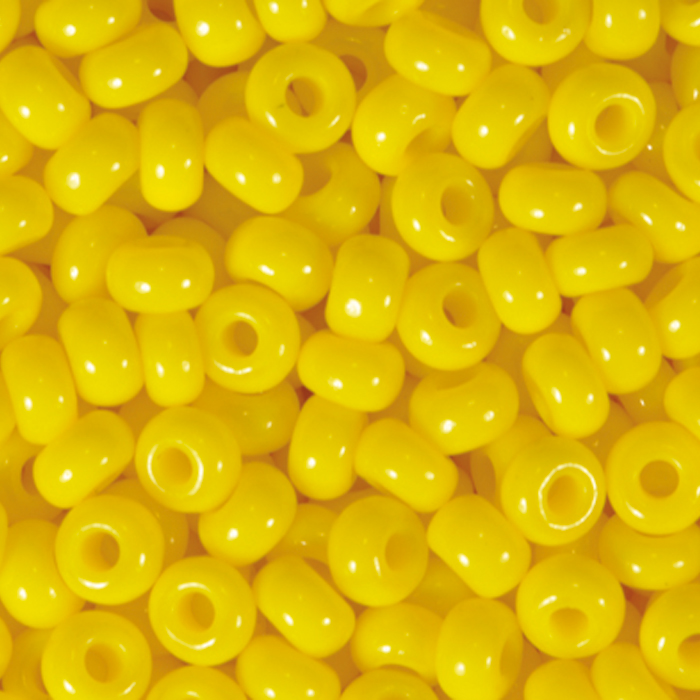 Rocailles satt glänzend 2,6mm 17g zitronengelb