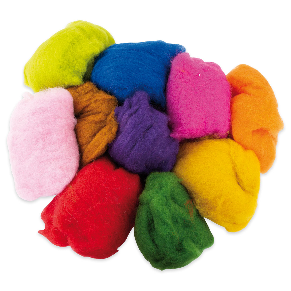 Krempelwolle max. 27mic 250g mix
