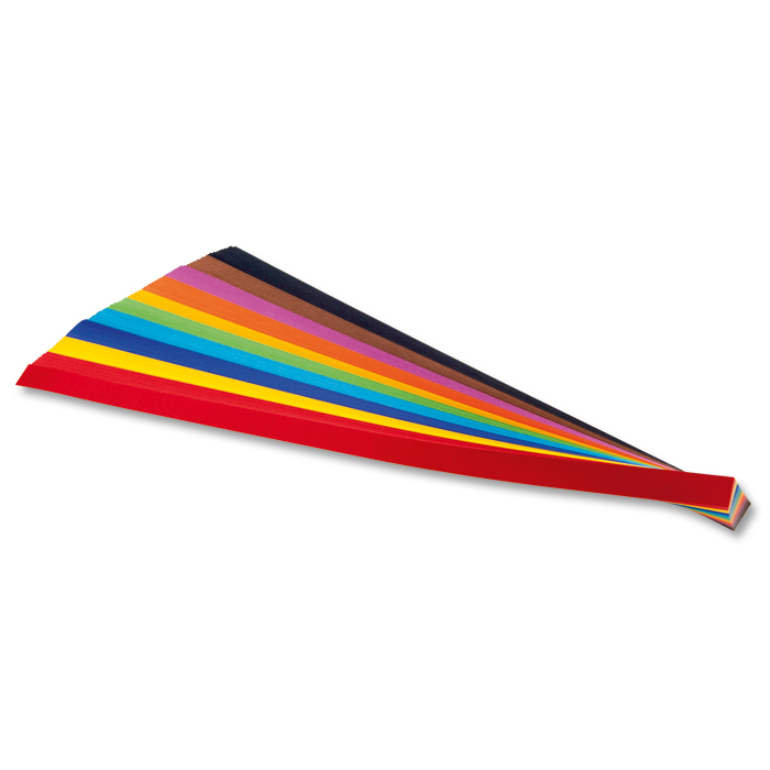 Flechtstreifen Papier 1x50cm 200 St./10 Farben