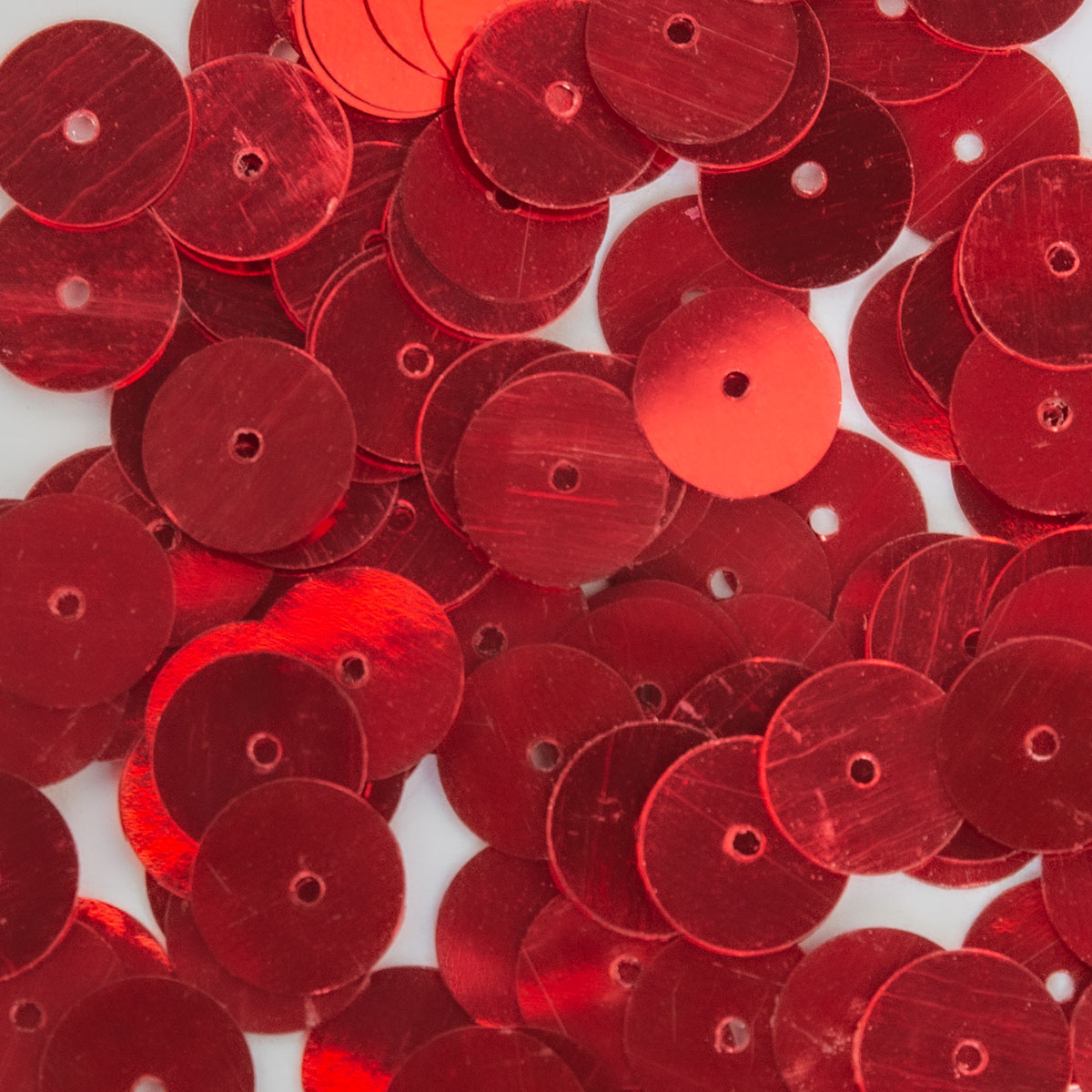 Pailletten glatt 8mm 150 St. rot