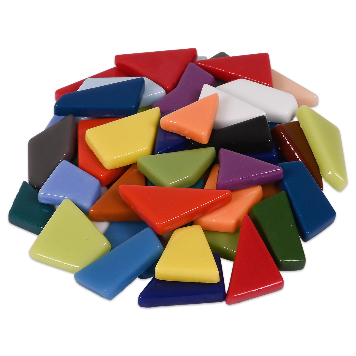 Fantasy Glasmosaik 1000g polygonal bunt mix