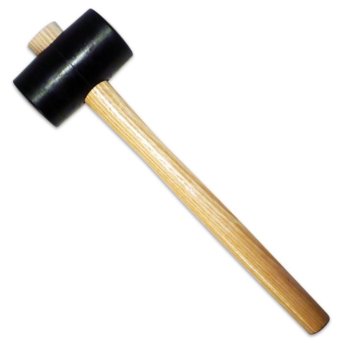 Gummihammer mit Holzgriff 55x90mm