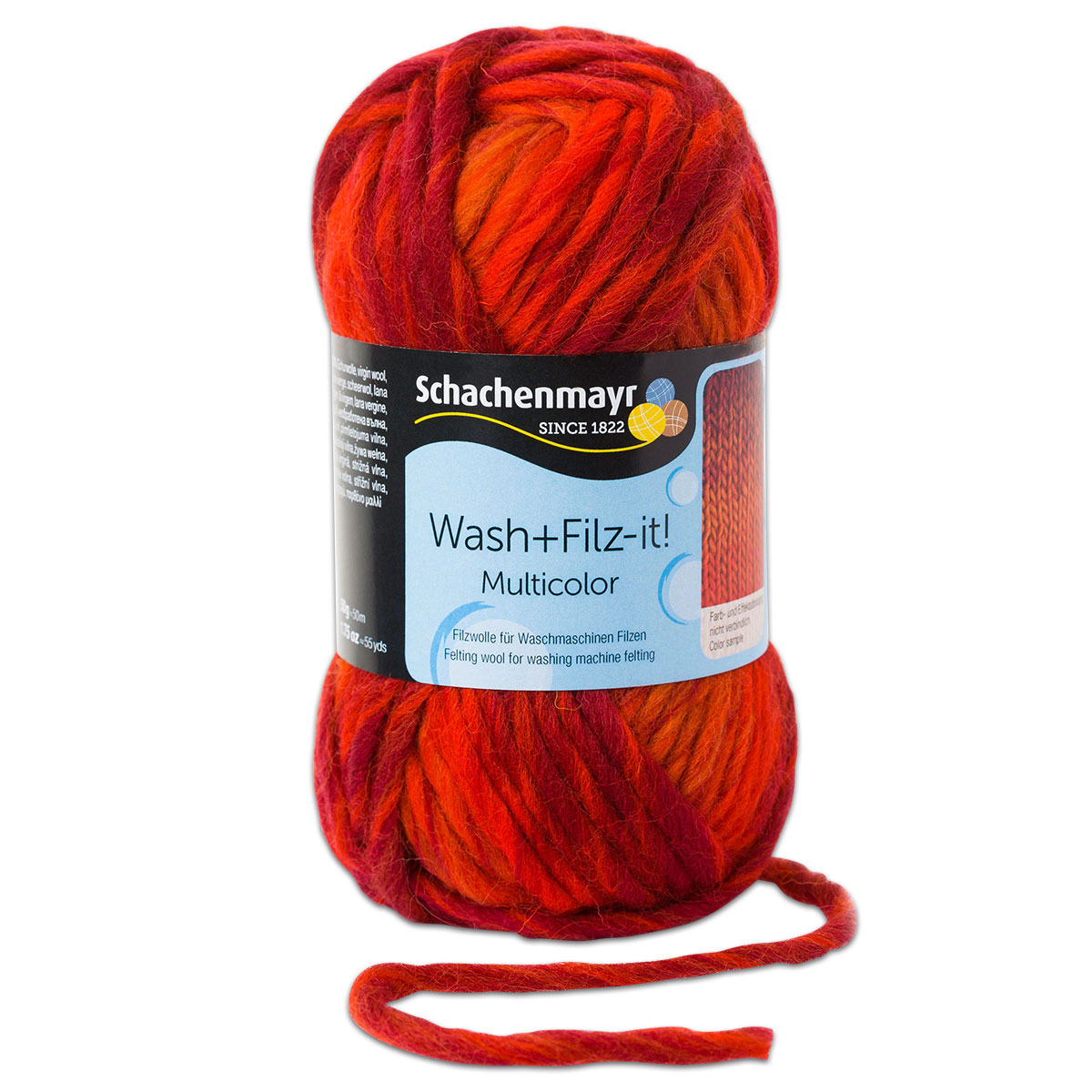 Wash+Filz-it Filzwolle multicolor 50g romance