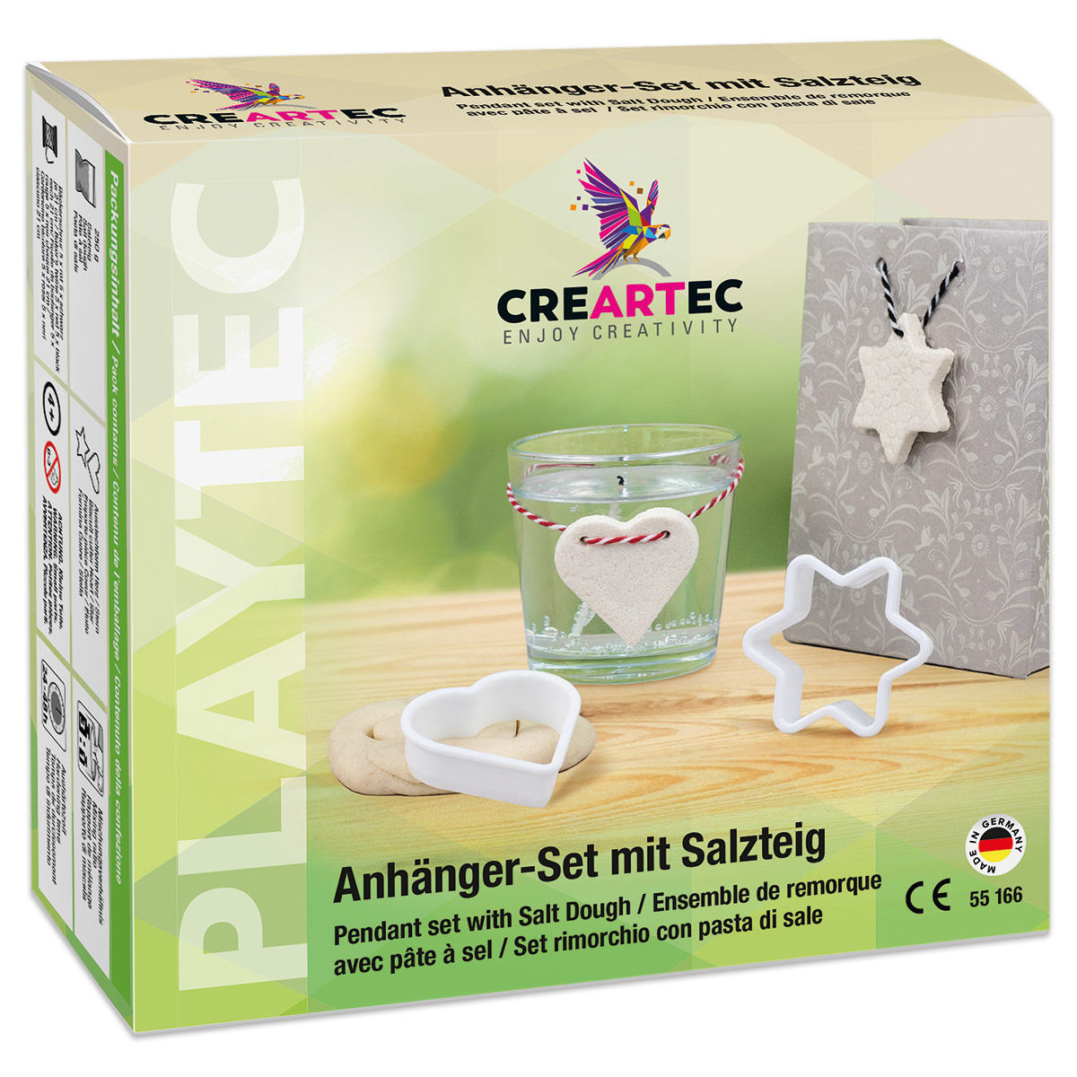 Anhänger-Set mit Salzteig 13-teilig