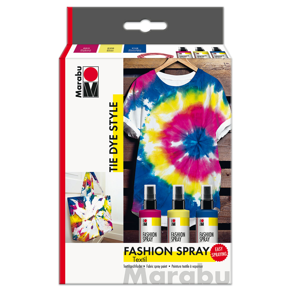 Marabu Fashion-Spray Tie Dye Style-Set 3 Farben à 100ml
