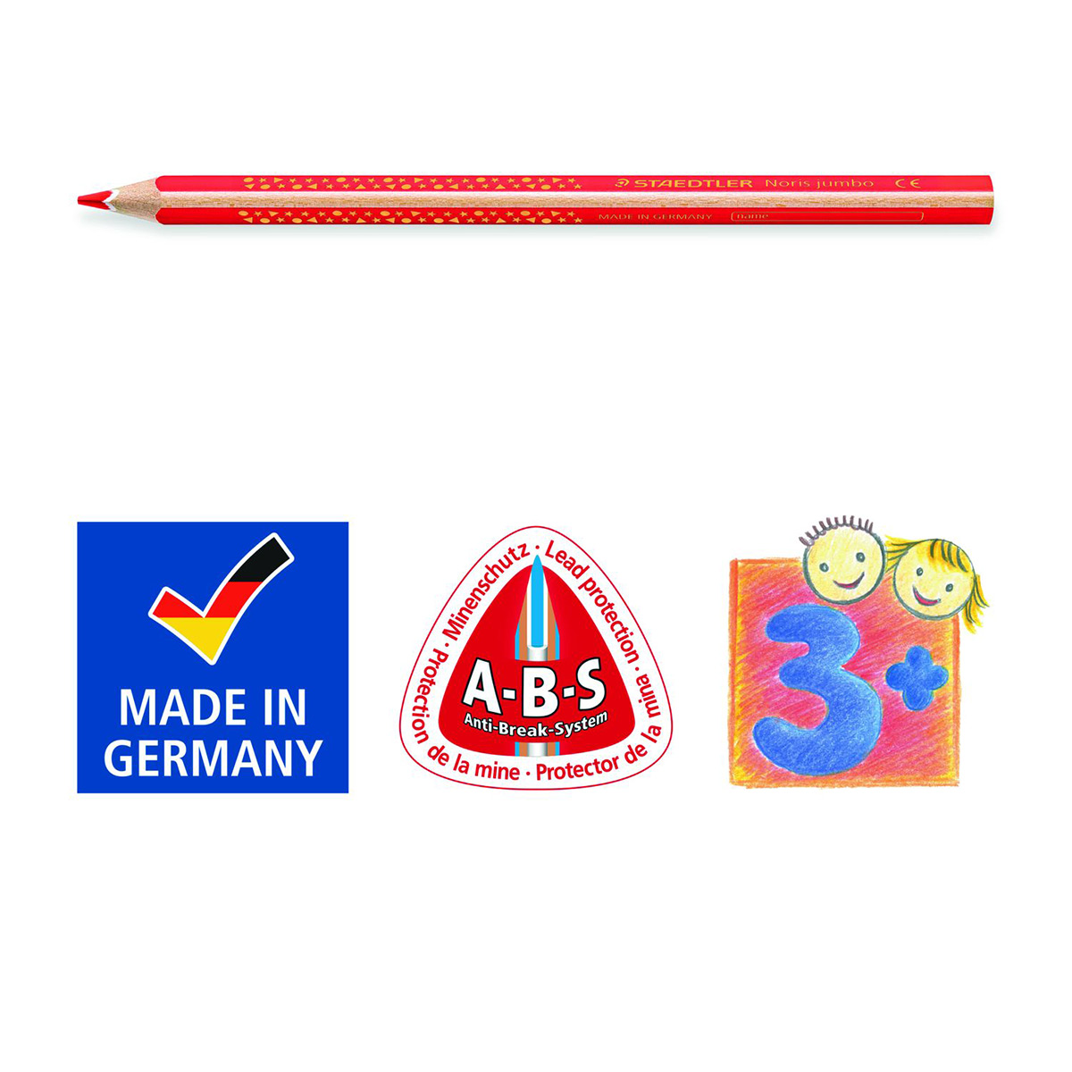 53212810_5 Noris jumbo 128 Farbstifte Mine 4mm 10 St./Farben