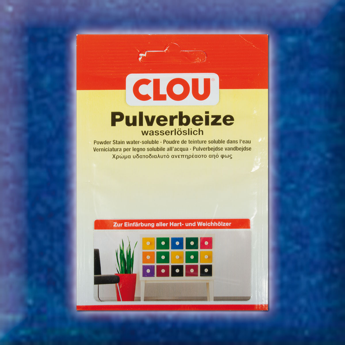 Wasserlösliche Beize blau