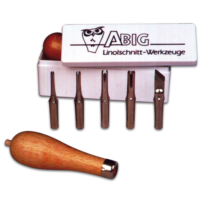 54110500aeED4WGima3Z7 Linolschnitt-Werkzeug-Set 5-teilig