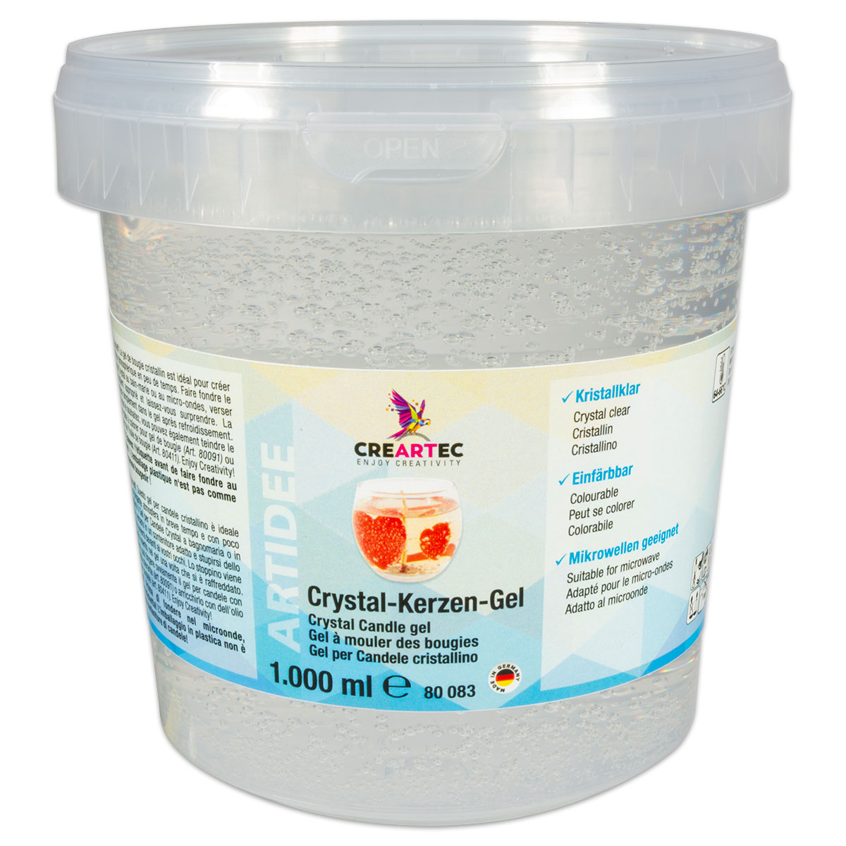 52680083iwDHCUx2LUYL5 Kerzen-Gel 1000ml farblos