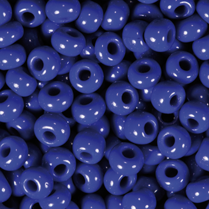 Rocailles satt glänzend 2,6mm 500g marine