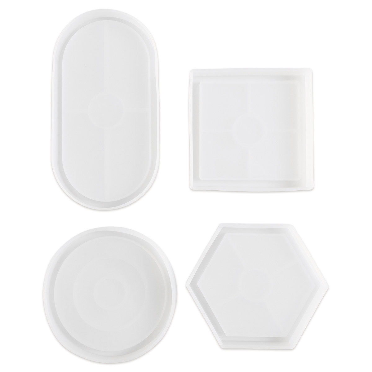 Silikonform Untersetzer 4er-Set