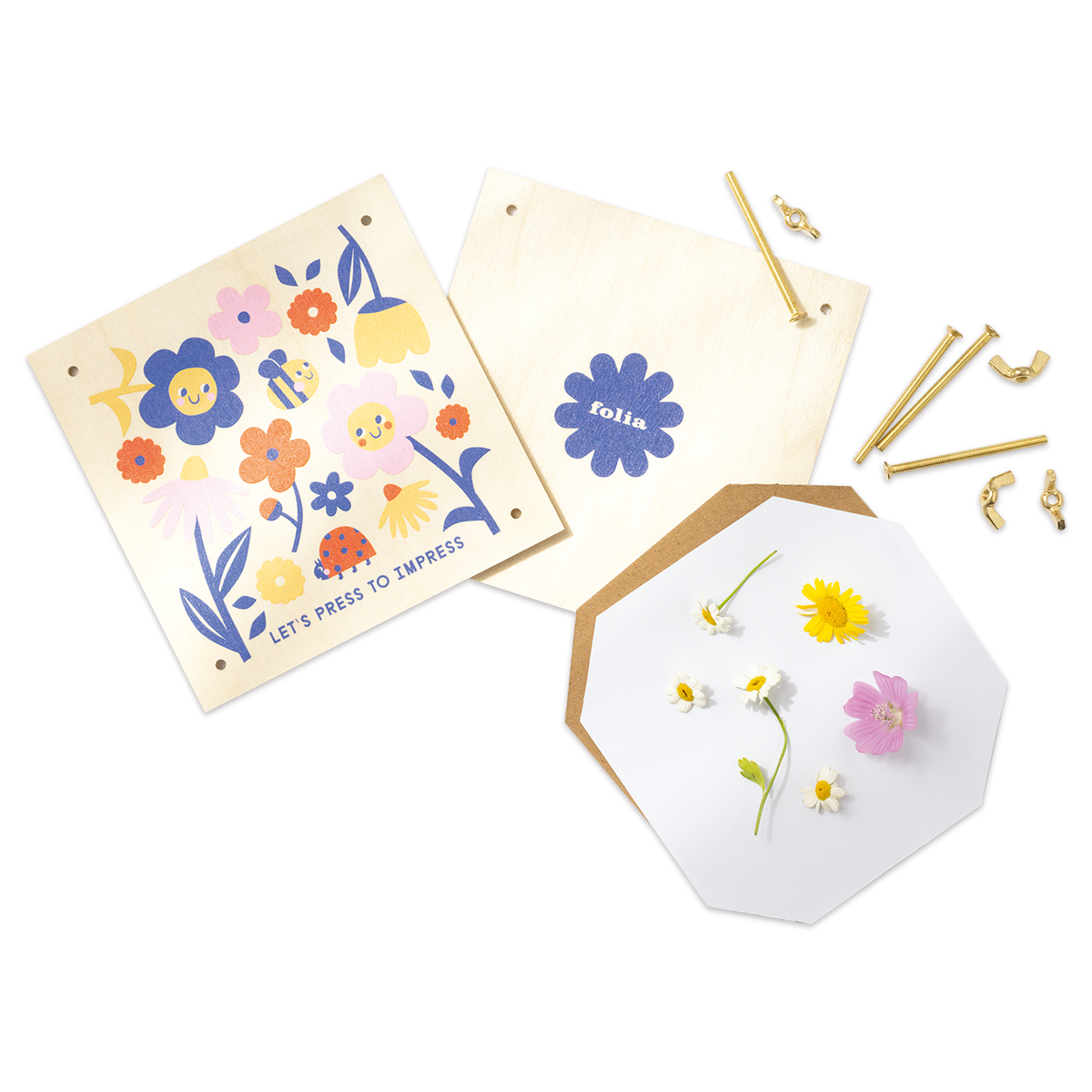 Blumenpresse Set 14,5x14,5cm