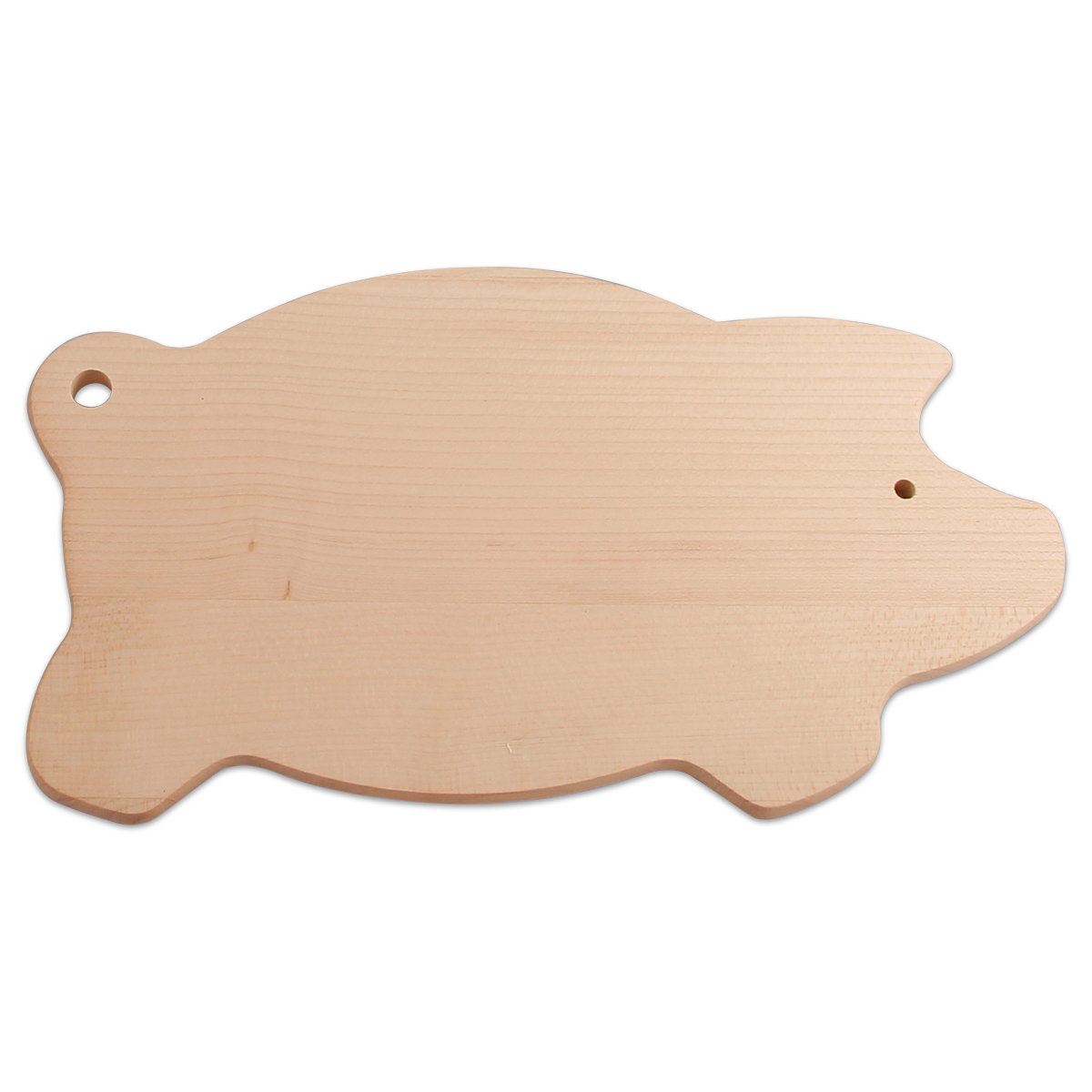 Hartholzbrett Schweinchen 29x16x1cm natur