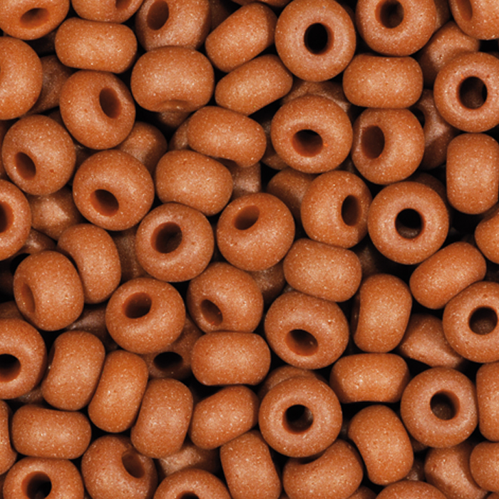 Rocailles satt matt 2,6mm 17g braun