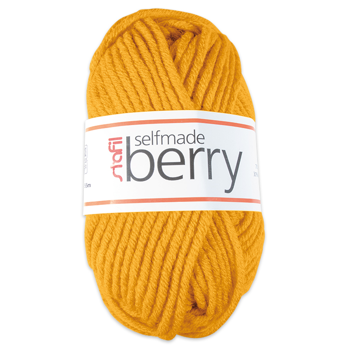 Wolle Berry 6-7mm 50g maisgelb