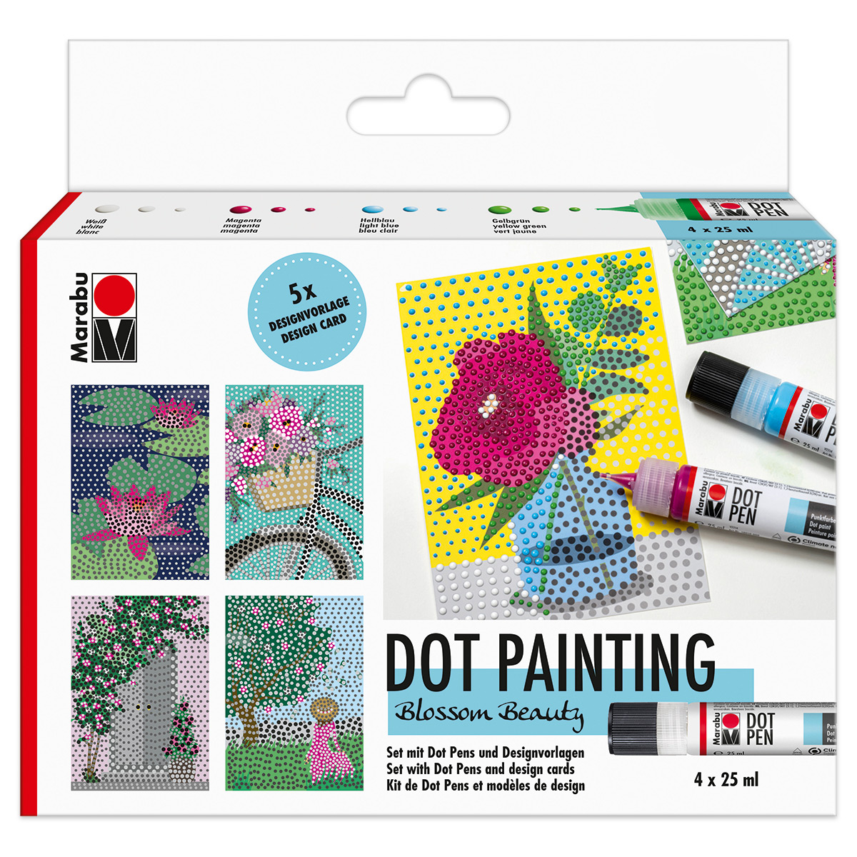 Marabu Dot Pen Set Blossom Beauty