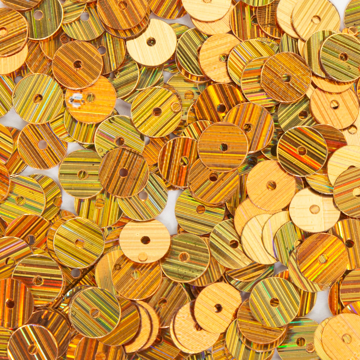 Pailletten glatt ca. 6mm 10g braun-goldfarben