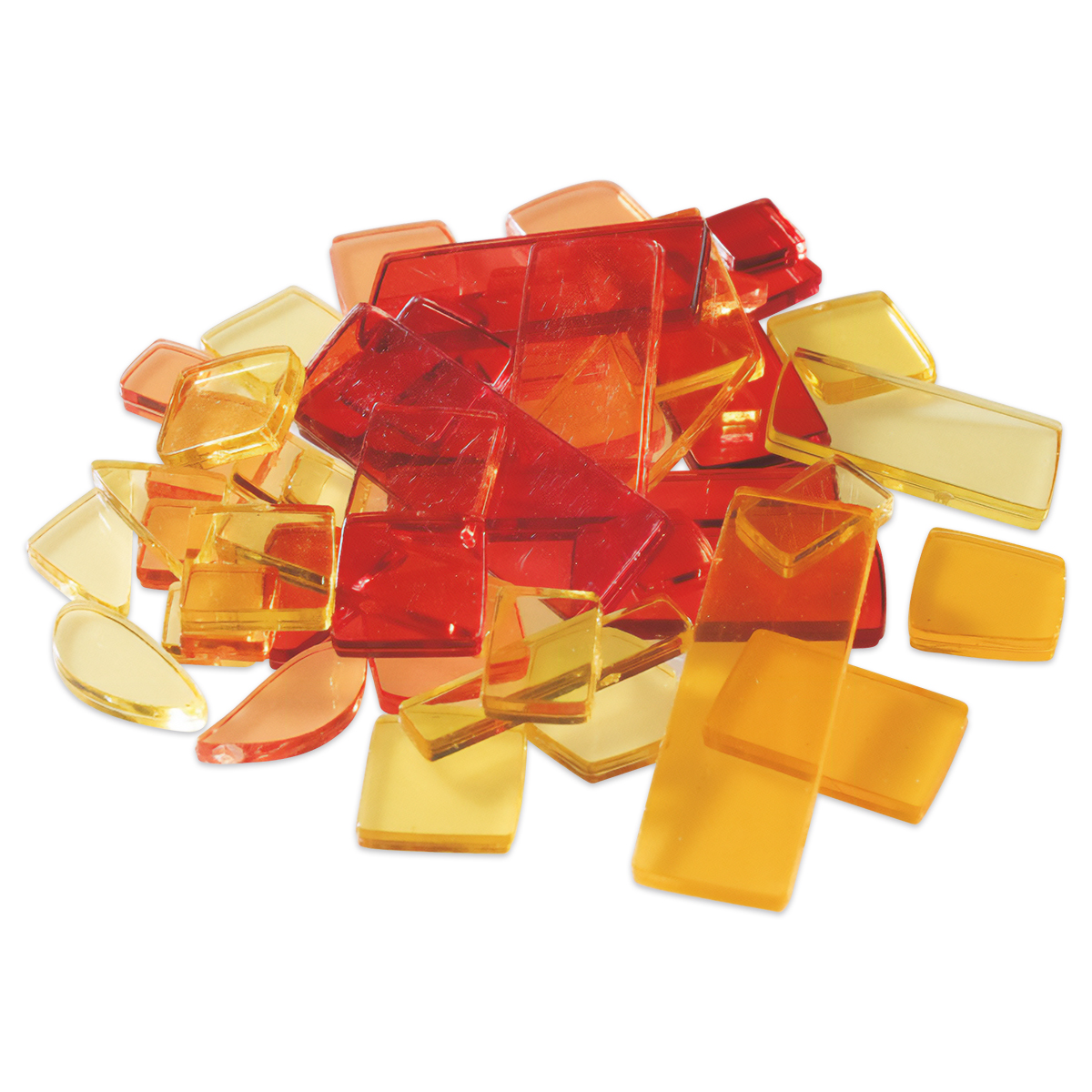 Acryl-Mosaik Lucy Formen-Mix 100g gelb-rot-mix Acryl-Mosaik Lucy Formen-Mix 100g gelb-rot-mix