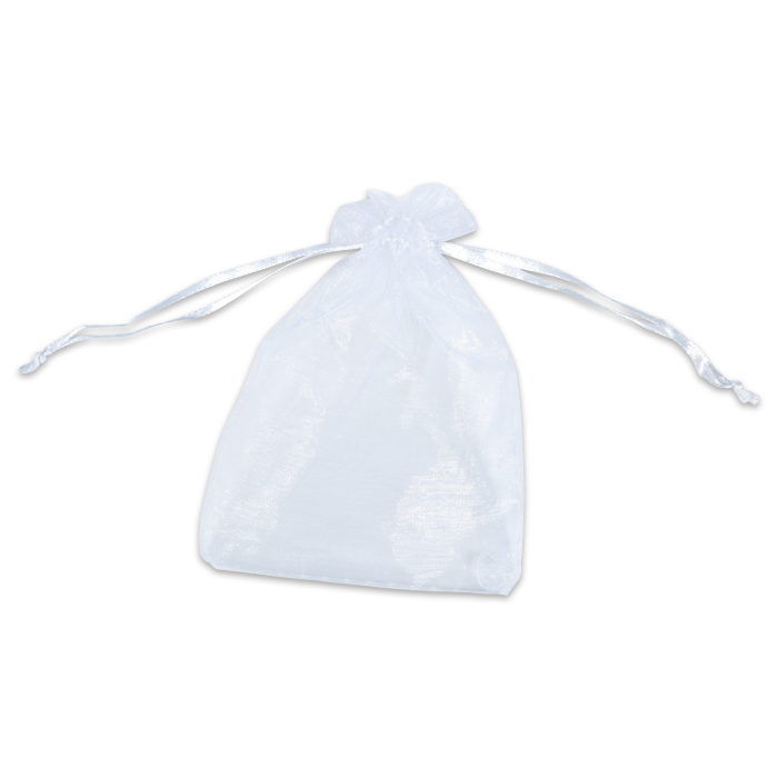 Organza-Säckchen 10x13cm weiß
