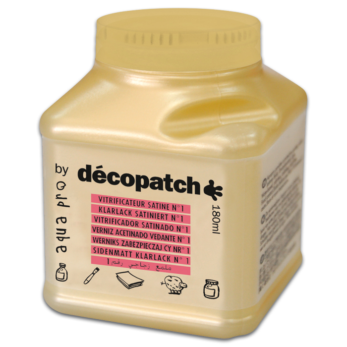 Aquapro Décopatch-Klarlack 180ml satinierend