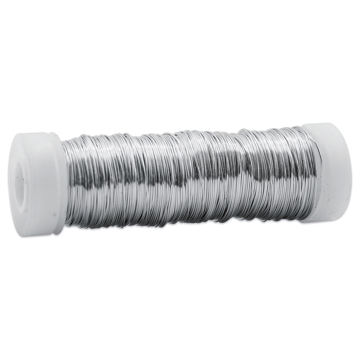 Perlenfädeldraht 0,3mm 15m platinfarben