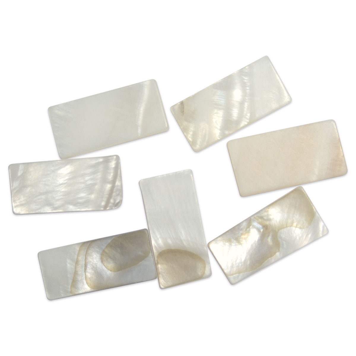 Perlmutt-Mosaik 12x25mm 1-2mm 1kg ca. 660 St.