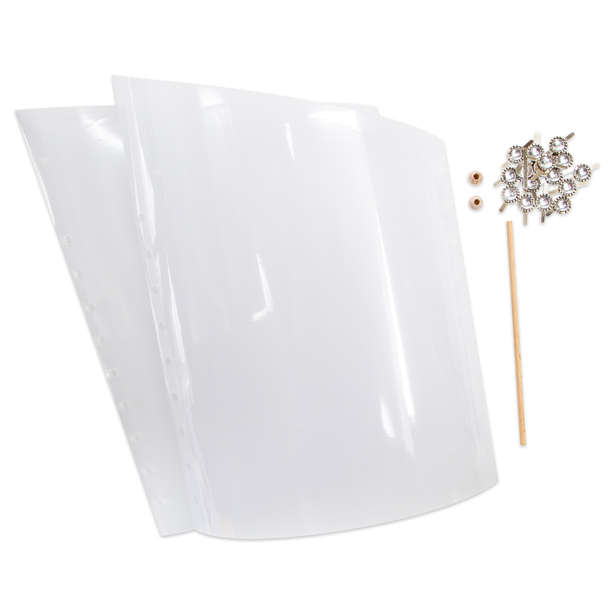 Sternentraum-Lampenfolie Ø 16cm 32,5cm spitz 2-teilig