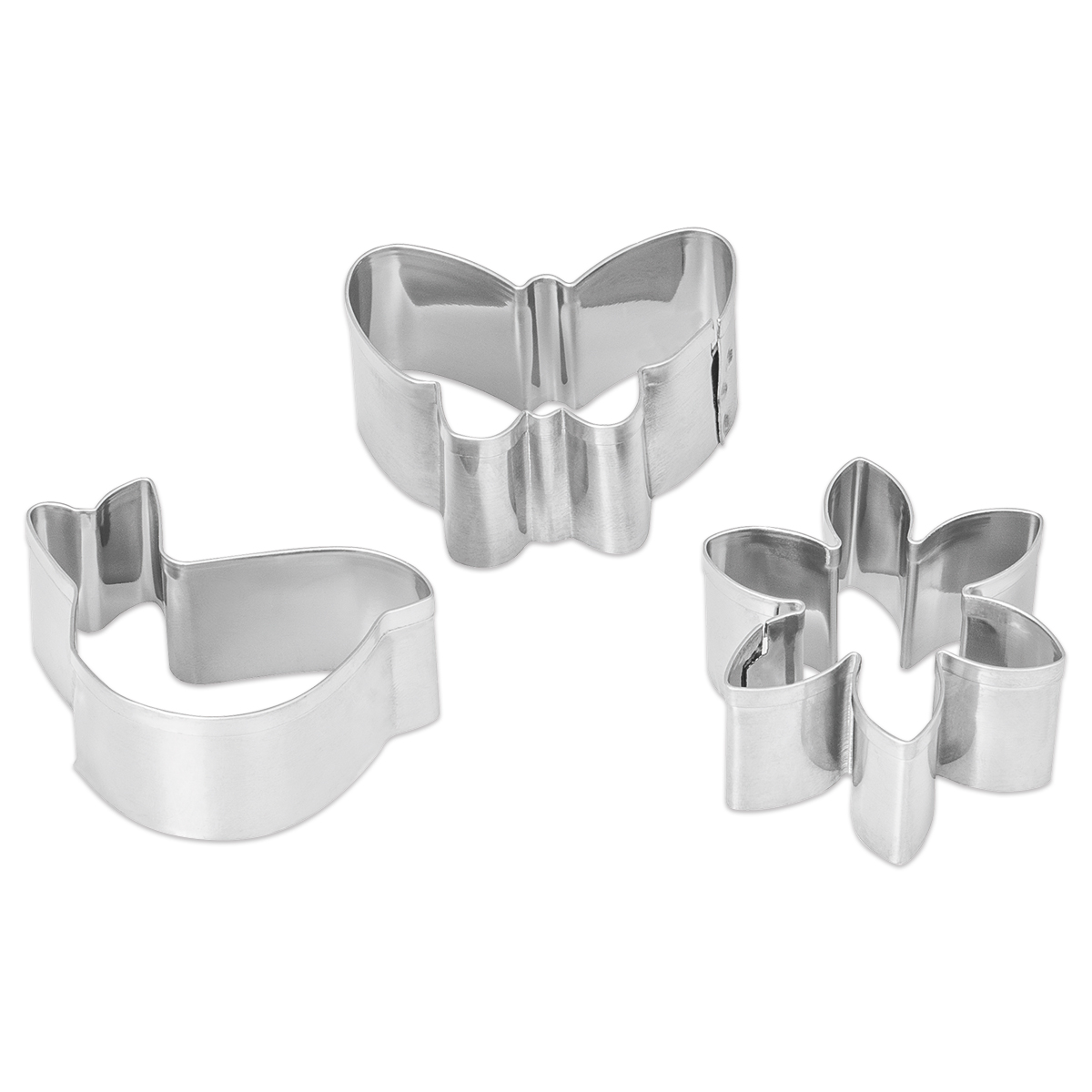Ausstechformen Metall ca. 5x5,5cm 3 St.