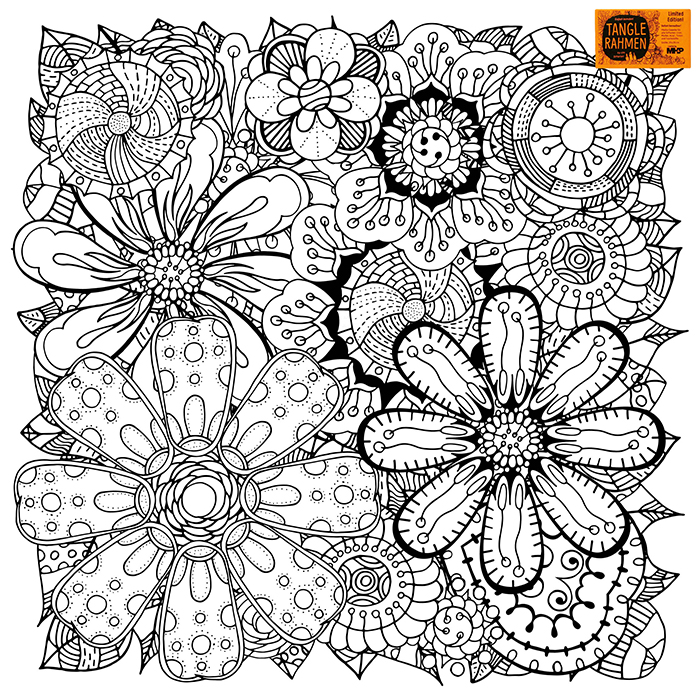 57702022jyK6iDhZejixY Tangle-Keilrahmen 20x20x2cm Blumenteppich