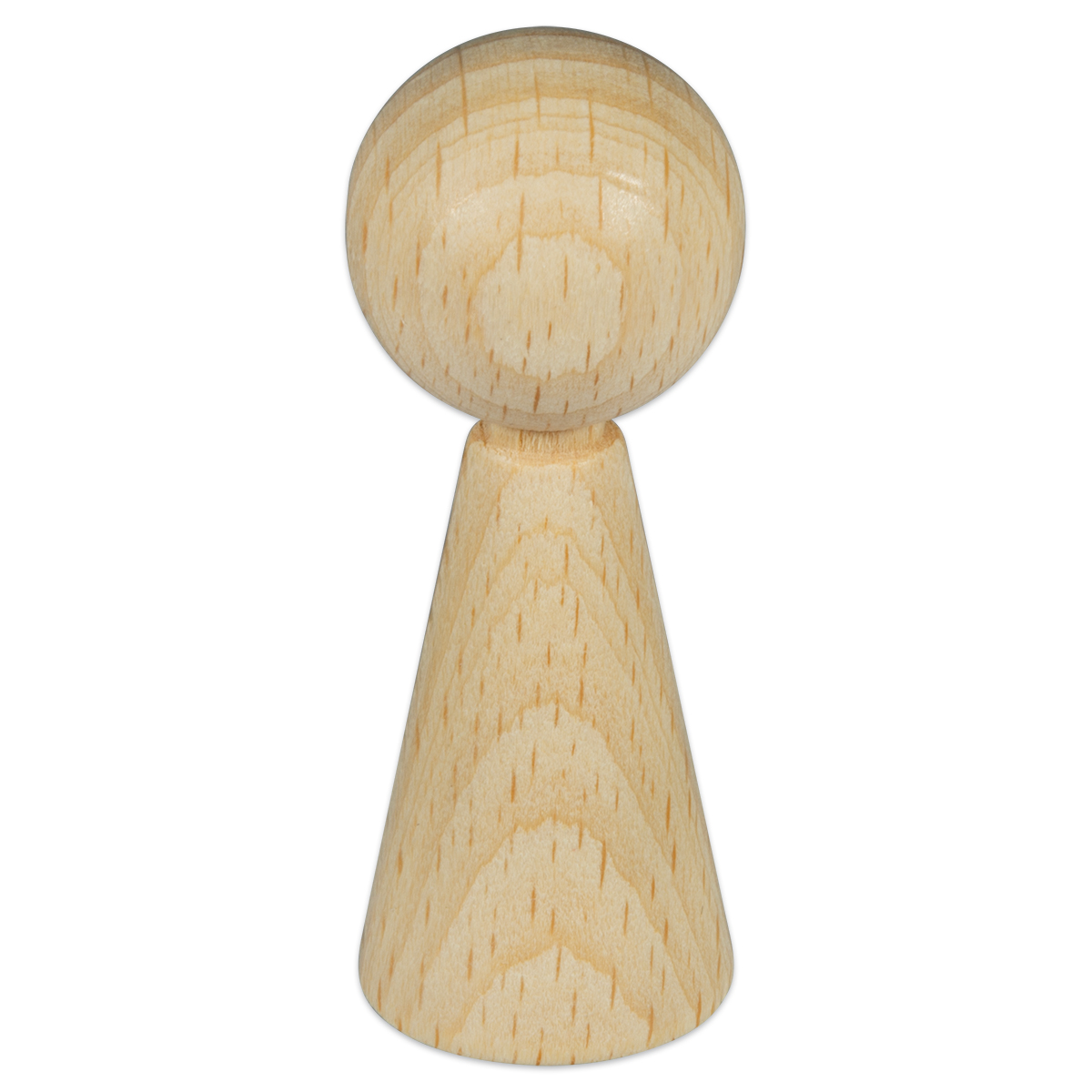 Figurenkegel mit Hals Holz Ø 20mm 50mm 20 St. natur