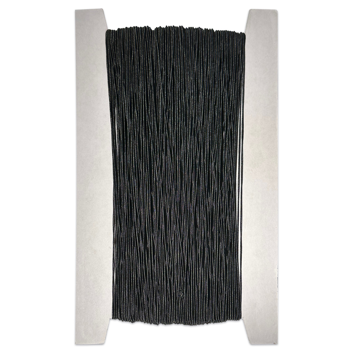 Gummikordel rund 1,5mm 100m schwarz