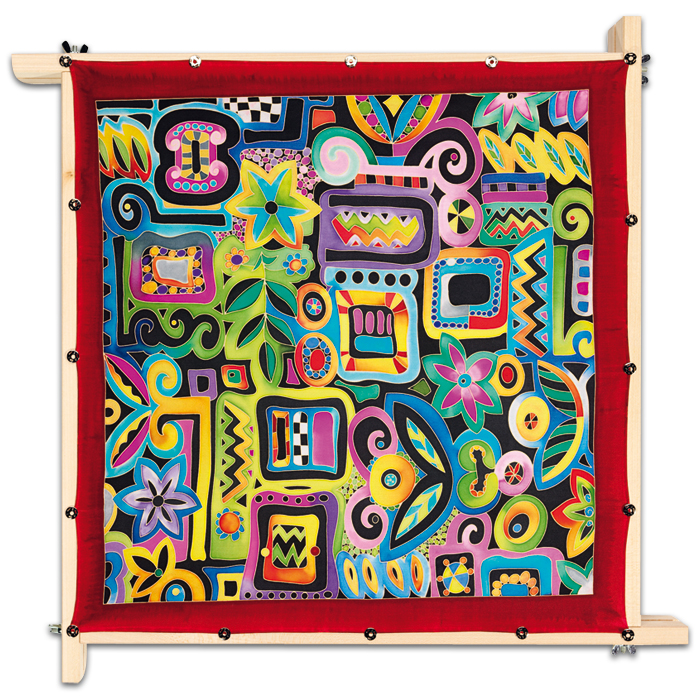 546407 Tuch Gutta gold 55x55cm Palace naturweiß